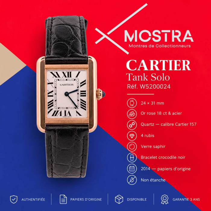 Cartier Tank Solo Gold & Steel Small Modèle
