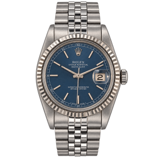 Rolex Oyster Perpetual Datejust 36 Saphir Cadran Bleu Lunette Cannelée