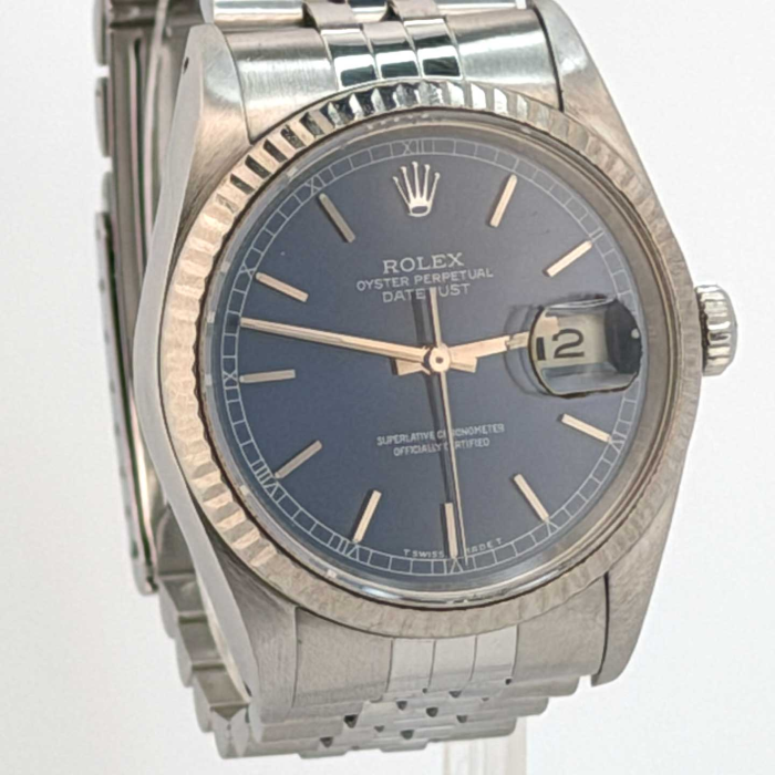 Rolex Oyster Perpetual Datejust 36 Saphir Cadran Bleu Lunette Cannelée