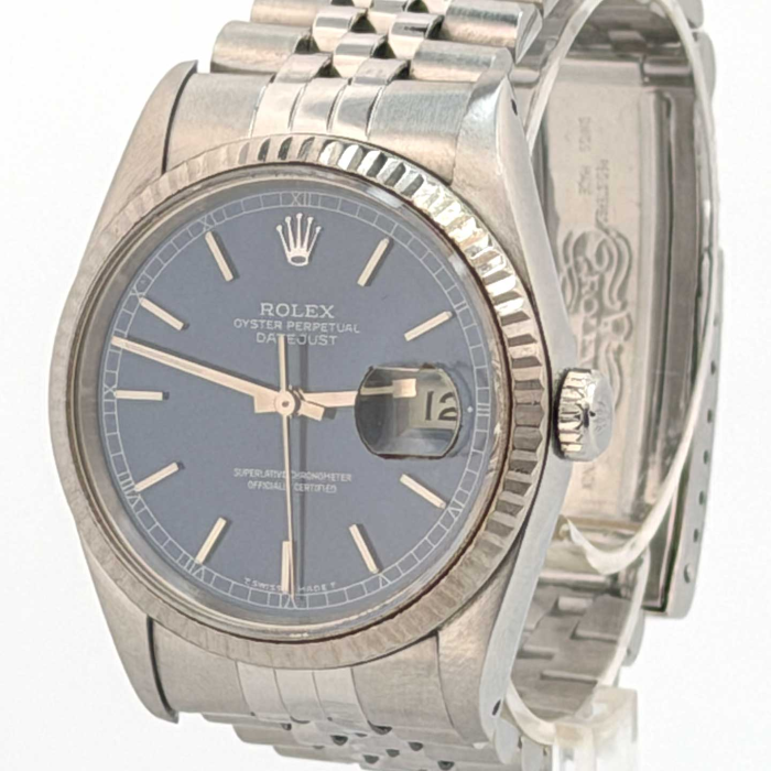 Rolex Oyster Perpetual Datejust 36 Saphir Cadran Bleu Lunette Cannelée
