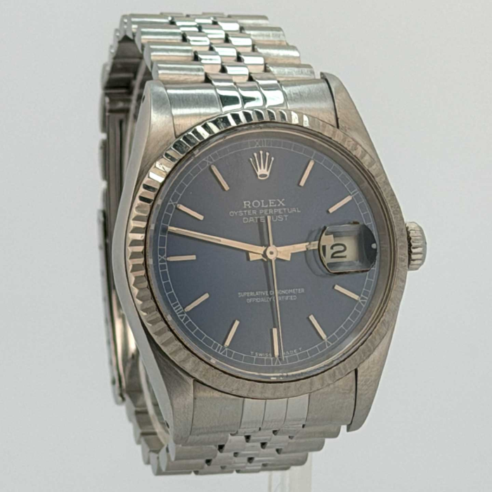 Rolex Oyster Perpetual Datejust 36 Saphir Cadran Bleu Lunette Cannelée