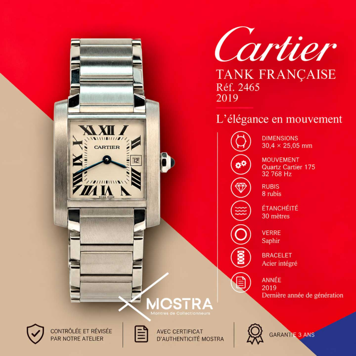 Cartier Tank Francaise Lady Medium Acier