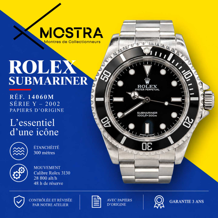 Rolex Submariner no Date  2 lignes