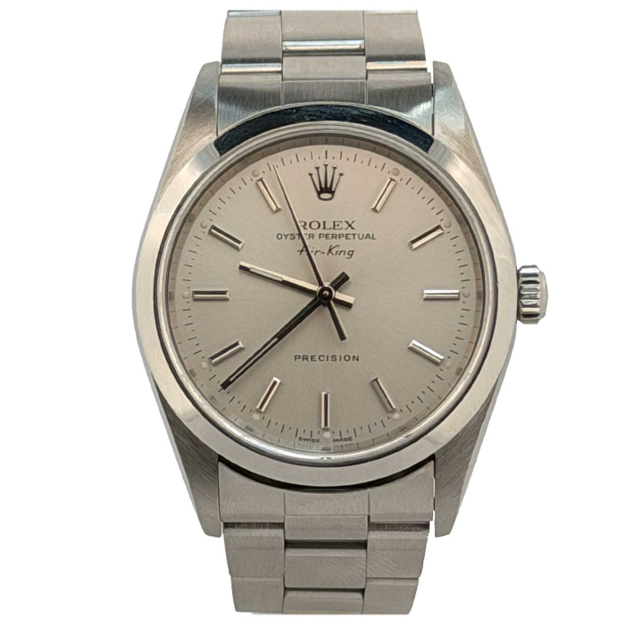 Rolex Oyster Perpetual Airking 34 Cadran Argenté
