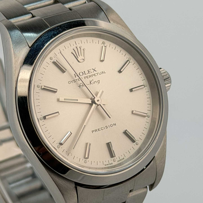 Rolex Oyster Perpetual Airking 34 Cadran Argenté