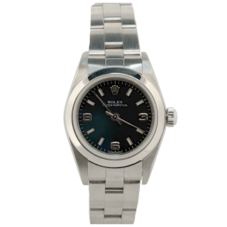 Rolex Oyster Perpetual 26 Cadran Noir 3 6 9
