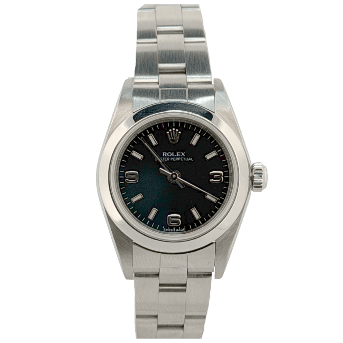 Rolex Oyster Perpetual 26 Cadran Noir 3 6 9