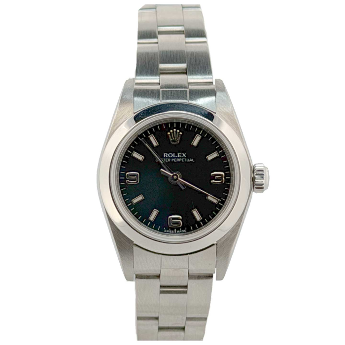Rolex Oyster Perpetual 26 Cadran Noir 3 6 9