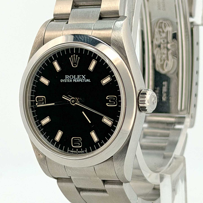 Rolex Oyster Perpetual 3 6 9 Black Dial Papers set