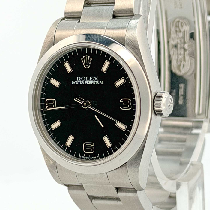 Rolex Oyster Perpetual 3 6 9 Black Dial Papers set