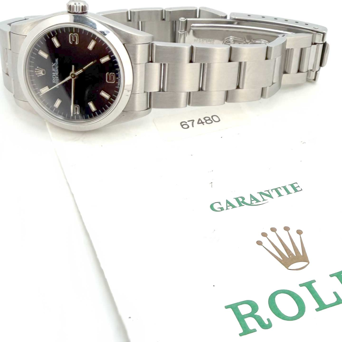 Rolex Oyster Perpetual 3 6 9 Black Dial Papers set
