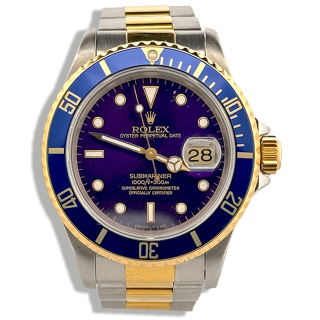 Rolex Submariner Tropical Purple Gold & Steel