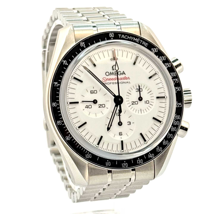 Omega Omega Speedmaster Moonwatch White Dial Full-Set