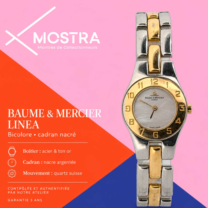 Baume & Mercier Linea Lady 2 tons Cadran Nacre