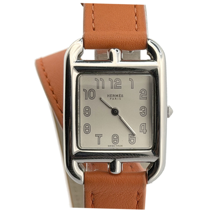 Hermes Cape Cod Lady Small Orange Double tour bracelet