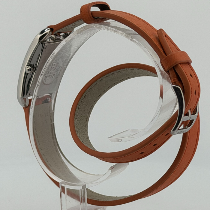 Hermes Cape Cod Lady Small Orange Double tour bracelet