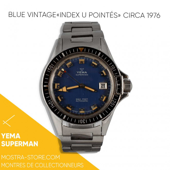 Yema superman cadran bleu
