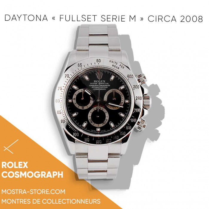 Rolex daytona full set boite papiers serie m
