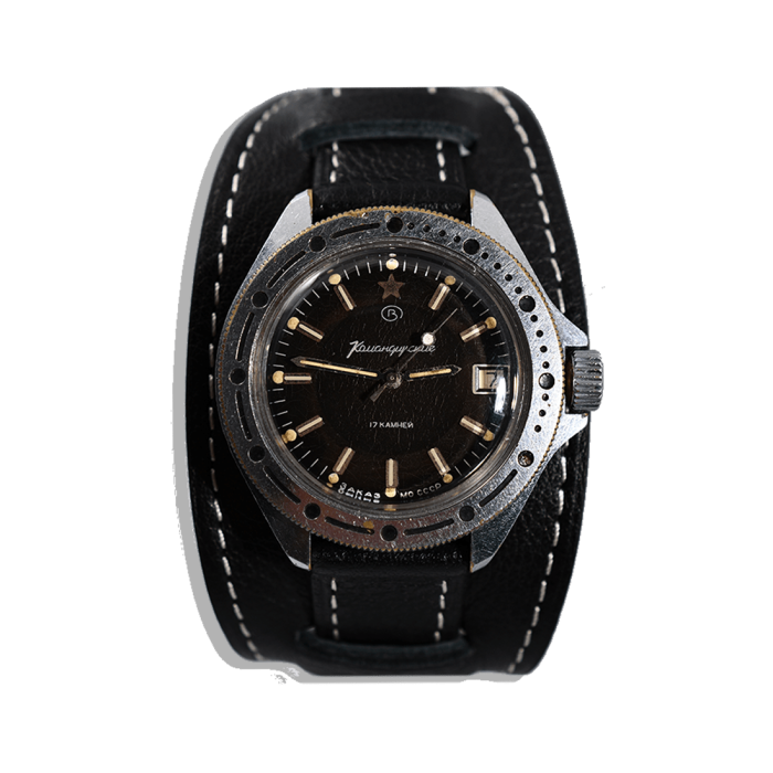 Vostok cccp soviet army black dial