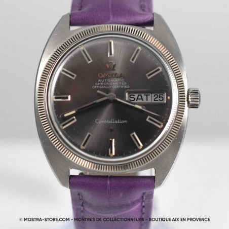 montre-omega-constellation-homme-femme-vintage-1970-cadran-ardoise-boutique-mostra-store-aix-provence-arles-nimes-nice
