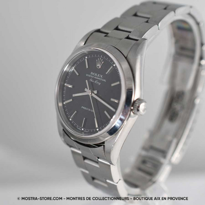 Rolex Airking cadran noir papiers rolex