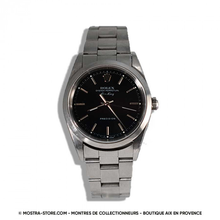 Rolex Airking cadran noir papiers rolex
