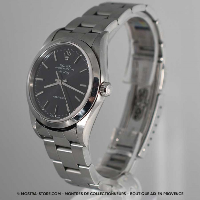 Rolex Airking cadran noir papiers rolex