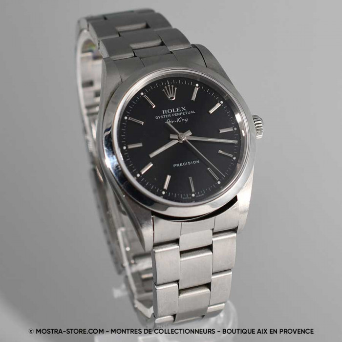 Rolex Airking cadran noir papiers rolex
