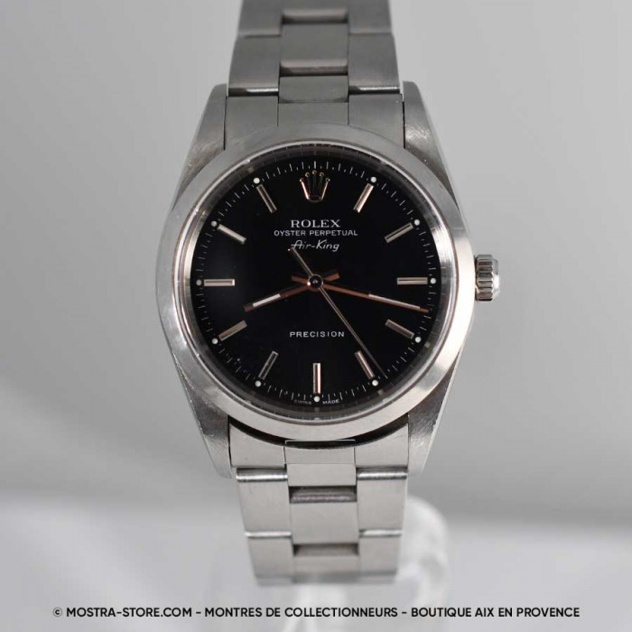 Rolex Airking cadran noir papiers rolex