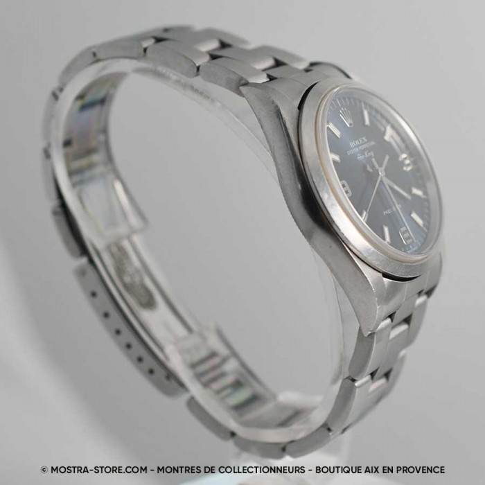Rolex Airking 3 6 9 cadran bleu avec papiers garantie rolex