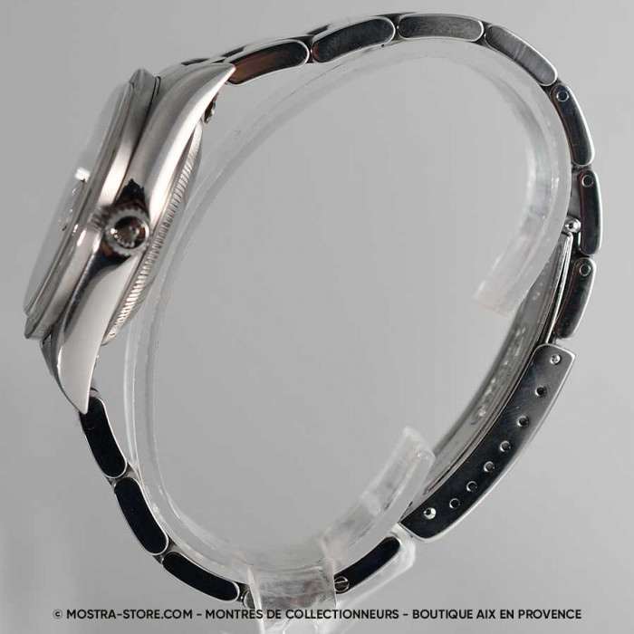 Rolex Date cadran noir lunette striée
