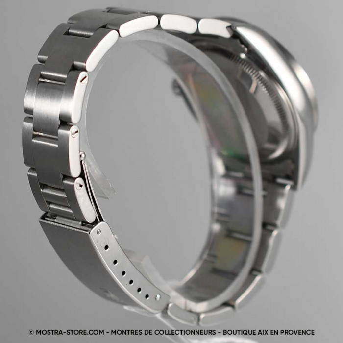 Rolex Date cadran noir lunette striée