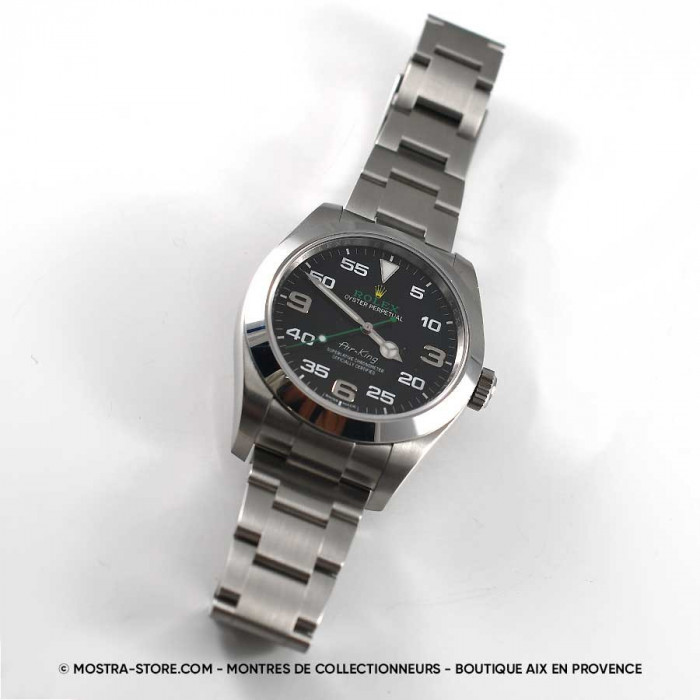 Rolex airking green arrow papers set