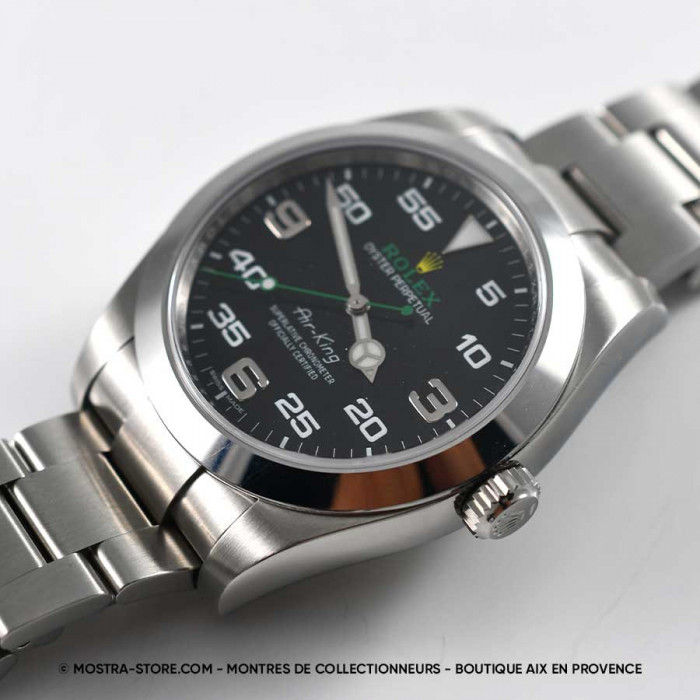 Rolex airking green arrow papers set