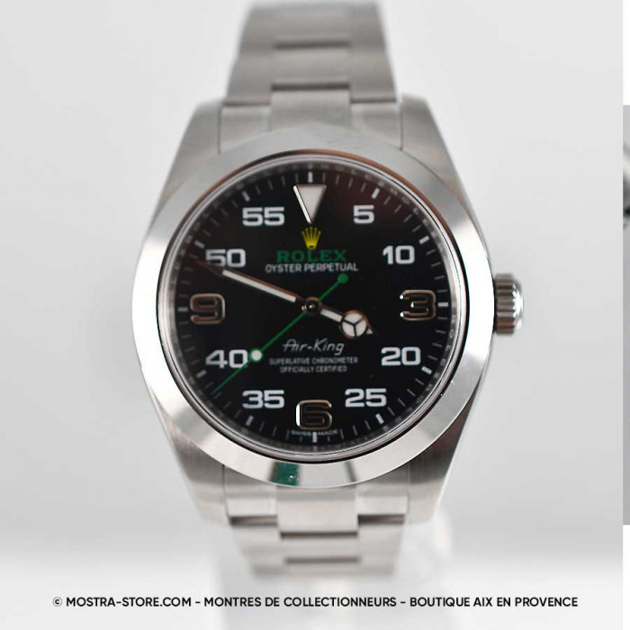 Rolex airking green arrow papers set