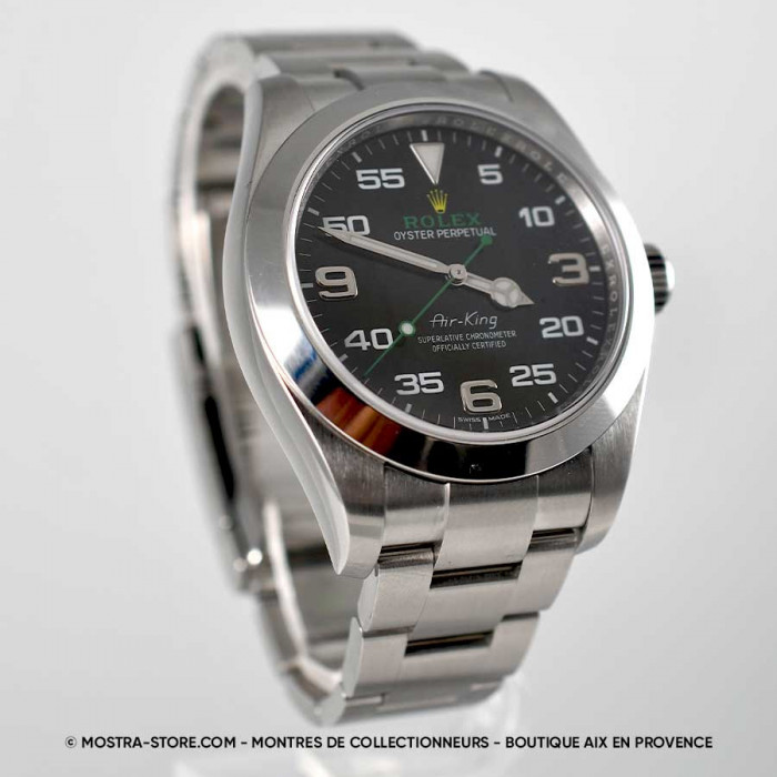 Rolex airking green arrow papers set