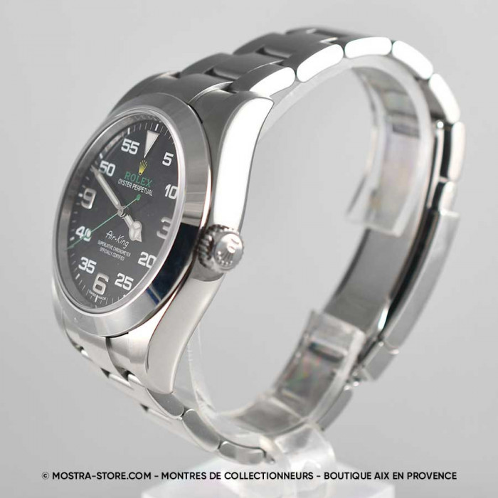 Rolex airking green arrow papers set