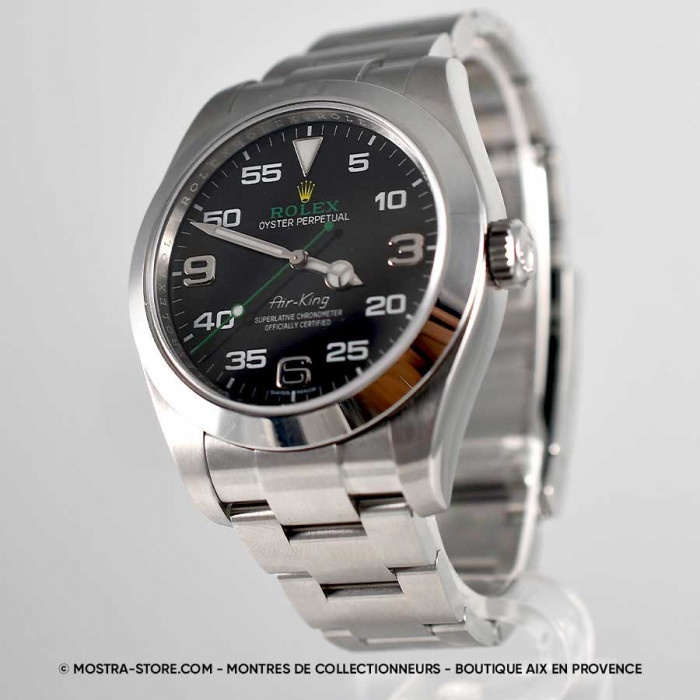 Rolex airking green arrow papers set