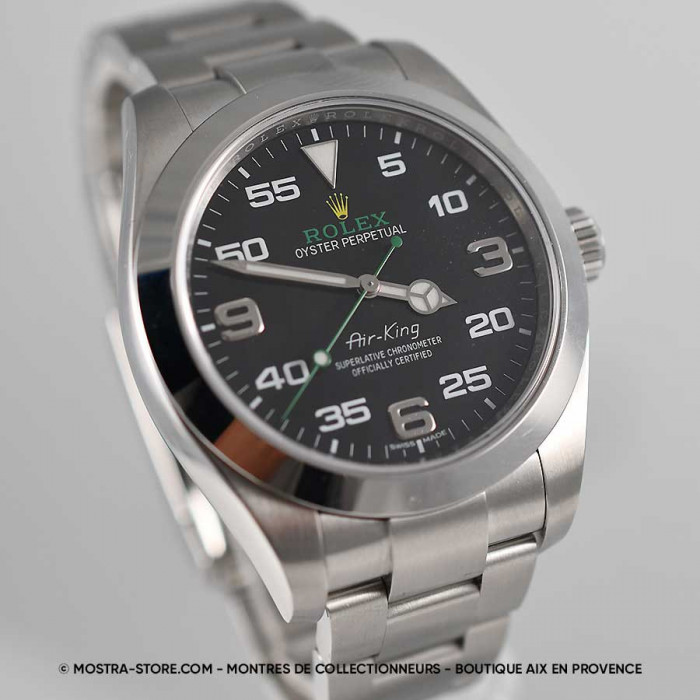 Rolex airking green arrow papers set