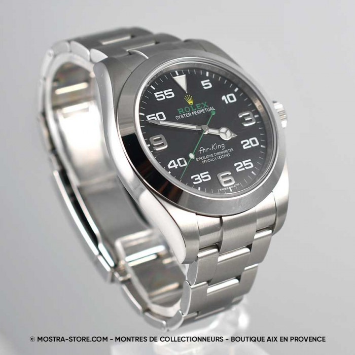 Rolex airking green arrow papers set