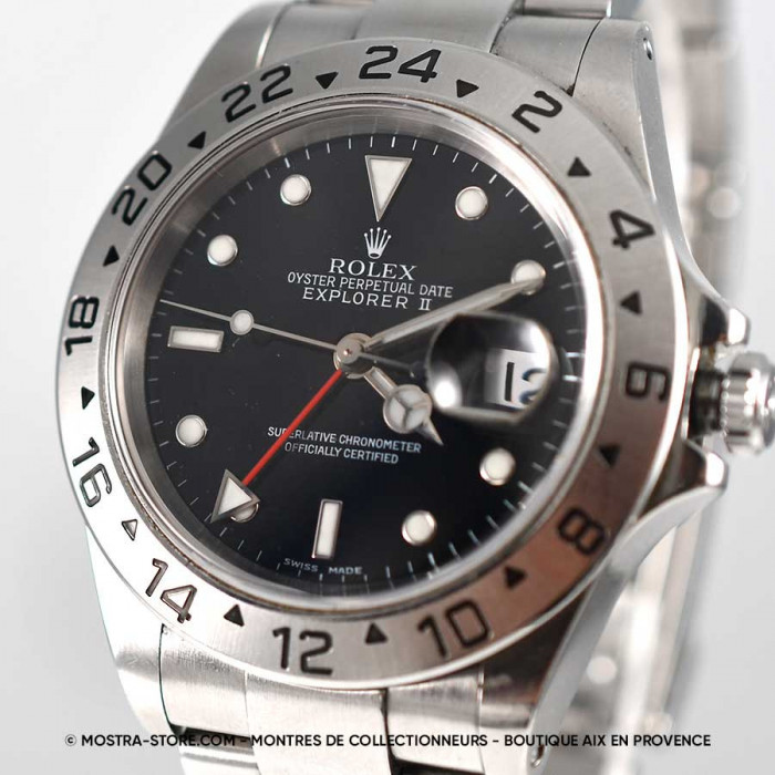 Rolex explorer 2 cadran noir avec papiers rolex d'origine