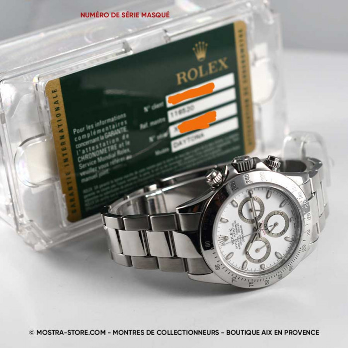 Rolex daytona aph cosmograph blanc fullset