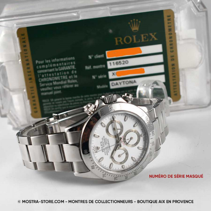Rolex daytona aph cosmograph blanc fullset