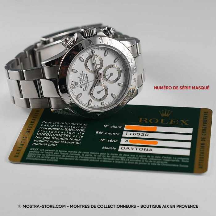 Rolex daytona aph cosmograph blanc fullset