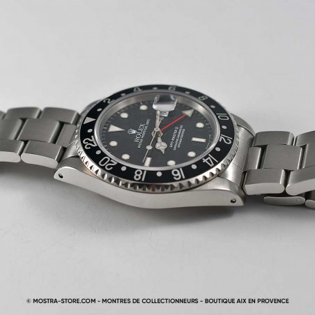 rolex-femme-montre-vintage-16710-gmt-master-2-tritium-noire-aix-en-provence-paris-toulouse-occasion-homme-foix-albi-auch