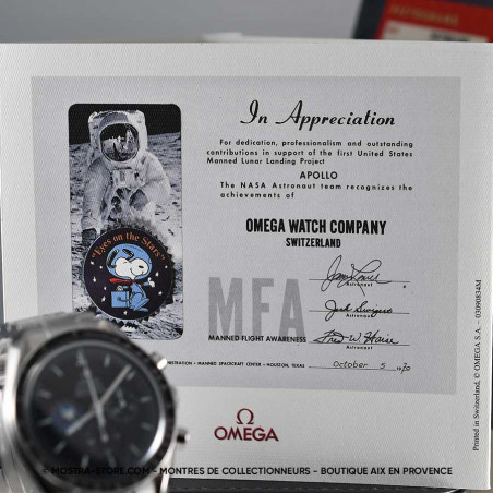montre-omega-snoopy-award-speedmaster-2004-full-set-mostra-store-paris-aix-en-provence-madrid-valencia-alicante-murcia-benidorm