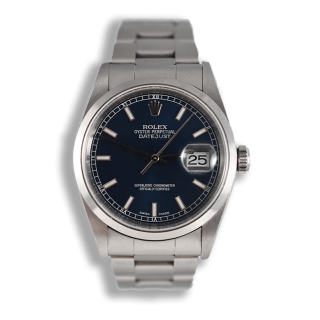 Rolex datejust 36 vintage cosc blue serie K