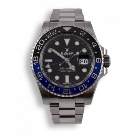 montre occasion rolex gmt master 2 batman ref 116610L full-set de 2017