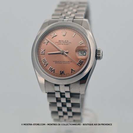 montre-femme-rolex-datejust-31-occasion-pre-owned-cadran-rose-jubile-full-set-aix-marseille-paris-annecy-chambery-grenoble