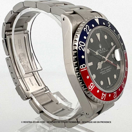 montre-homme rolex-16710-pepsi-gmt-master-2-boutique-montres-occasion-pre-owned-watches-aix-paris-nimes-avignon-gap
